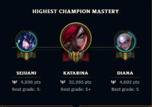 Conta Diamante Ii Flex Main Katarina - League of Legends LOL