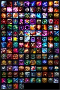 CONTA - 73 SKINS / BORDA DE PLATINA - League of Legends LOL