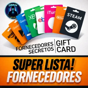 LISTA SECRETA TOP FORNECEDORES DE GIFT CARD - PROMOÇÃO ! - Gift Cards