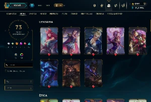 Conta Lol 73Skins Com 3325Rp - League of Legends