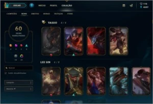 Conta lol gold 4 60 skins - League of Legends