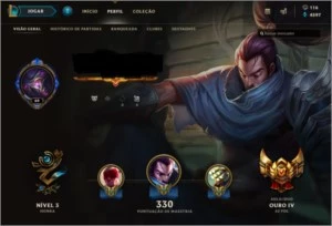 Conta lol gold 4 60 skins