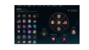 378 skins, 336 icones, elmo e bandeira chall. e muito mais - League of Legends LOL