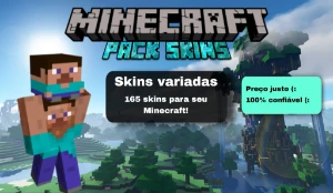 {Pack De Skins Minecraft} Pack Com 165 Skins Variadas