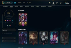 Conta prata 4 com 47 skins e 92 champs ( tem 1250 RPS ) - League of Legends LOL