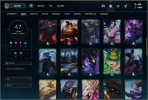 Conta prata 4 com 47 skins e 92 champs ( tem 1250 RPS ) - League of Legends LOL