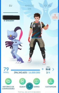Conta Pokemon GO 2016 de Colecionador - Pokémon