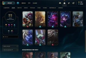 Conta de Lol Com algumas Skins Maneiras no preço!!!!!!!!!!!! - League of Legends
