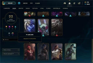 Conta de Lol Com algumas Skins Maneiras no preço!!!!!!!!!!!! - League of Legends