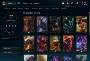 Conta de Lol Com algumas Skins Maneiras no preço!!!!!!!!!!!! - League of Legends