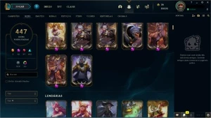 Conta LoL 447 Skins e Todos os Campeões - League of Legends
