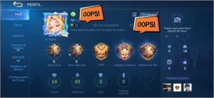 Conta Mítico V (MD10) - Mobile Legends