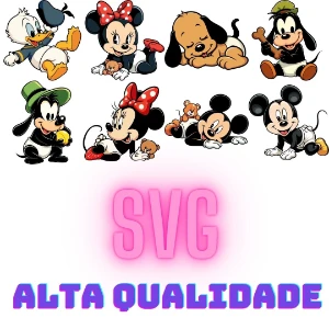 Pack Disney Baby Vetores Svg Download Camisetas Gráfico - Outros