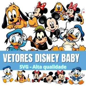 Pack Disney Baby Vetores Svg Download Camisetas Gráfico