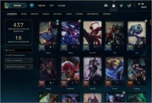 Conta Ouro 4 com quase todos champs - League of Legends LOL