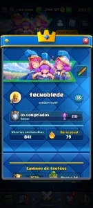 Vendo conta dw Clash Royale