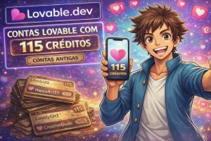 Créditos Lovable - Contas PRONTAS