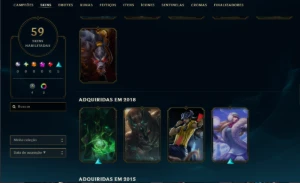 Conta De Lol Rara 2011 | 20 Skins | Unranked Kayle Juiza - League of Legends