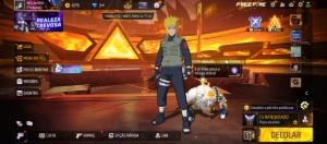 Conta ff barata com skins de Naruto - Free Fire