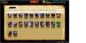 Conta League of Legends Platina 1 e 34 skins LOL