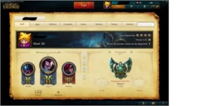 Conta League of Legends Platina 1 e 34 skins LOL