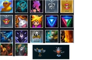 Conta League of Legends Platina 1 e 34 skins LOL