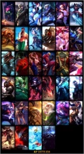 Conta League of Legends Platina 1 e 34 skins LOL
