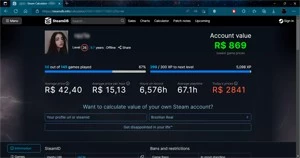 conta steam com Cyberpunk e Red Dead