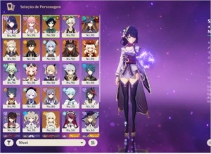 AR 58 - 11 Personagens 5* + 10 armas 5* + bônus - Genshin Impact