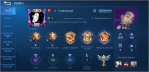 Conta Mobile Legends - Mitico 5