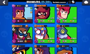 Empresto Conta Brawl stars com 1 lendário 