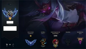 CONTA LEAGUE OF LEGENDS (LOL) DIAMANTE 1 (D1) MMR MESTRE 🔥