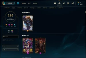 CONTA LOL - 230 SKINS - 24k DE ESSENCIA - League of Legends