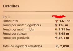 Conta 3.3b PVE / Lobo Top 1 Red / Muitas Skins