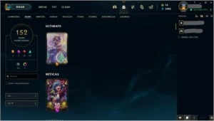 conta prata 2,152 skins +120champ - League of Legends LOL