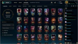 Conta Ouro IV - LV 89 - 87 champs e 31 skins - League of Legends LOL