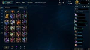 Conta Ouro IV - LV 89 - 87 champs e 31 skins - League of Legends LOL