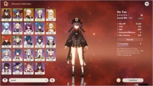 AR 45 Hu Tao + Kazuha + Yoimiya + Mona C1 + Diluc - Genshin Impact