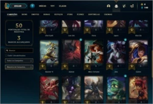 Conta Platina 4 com 31 Champs e 2 Skins - League of Legends LOL