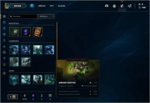 Conta Platina 4 com 31 Champs e 2 Skins - League of Legends LOL