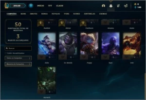 Conta Platina 4 com 31 Champs e 2 Skins - League of Legends LOL