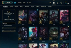 Conta Platina 4 com 31 Champs e 2 Skins - League of Legends LOL