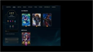 CONTA DE 2012/DIAMANTE/ 127 SKINS 7 VITORIOSAS E 3 ULTIMATES - League of Legends LOL
