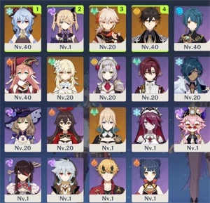 ✨Conta AR20 - GANYU + Kazuha + Zhongli + PITTY 50✨ - Genshin Impact