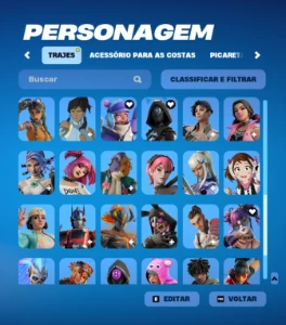 Conta fortnite muitas skins