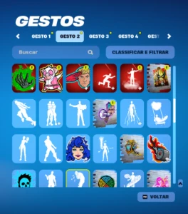 Conta fortnite muitas skins