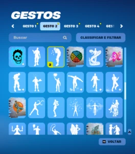 Conta fortnite muitas skins