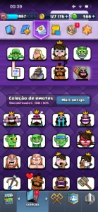 Conta com várias cartas full - Clash Royale