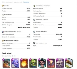 Conta Clash Royale Nivel 12 (mais detalhes na descrição)