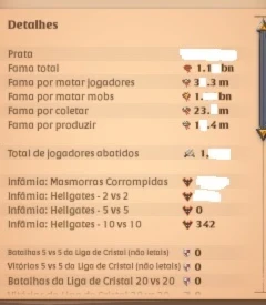 Conta Albion 1Bn+ Fama Pve, Muito Spec Em Coleta conta albio